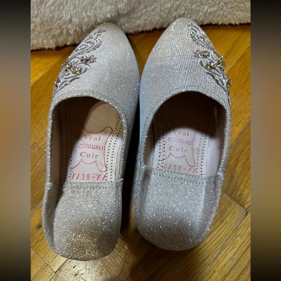 NWOT Elegant Royal Babouche Artisan Maroc Moroccan Handmade Slippers Shoes - Picture 5 of 5